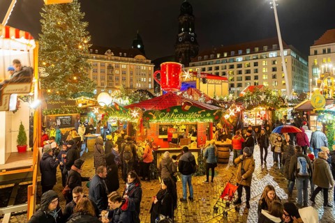 The Dresden Striezelmarkt is a Christmas market in Dresden. It has been held in Advent since 1434,