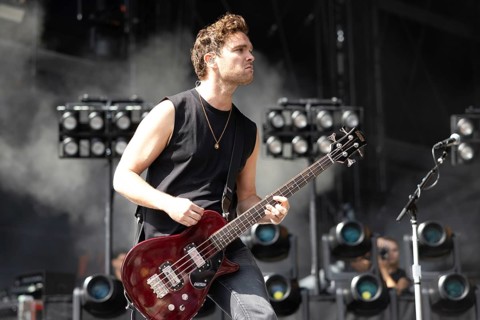 Adenau, Germany, 7 June 2024: Royal Blood (Mike Kerr, vocals, bass) play at Rock am Ring. The