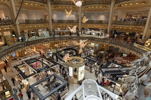 Galeries Lafayette department stores', Paris, Île-de-France, France, Europe