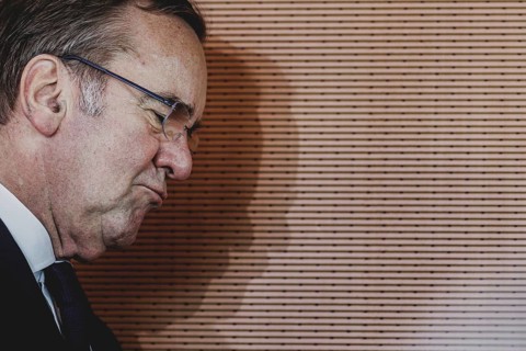 Boris Pistorius (SPD), Federal Minister of Defence, recorded during the weekly cabinet meeting in
