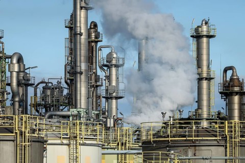 Oberhausen, North Rhine-Westphalia, Germany, industrial plant in the chemical park, OQ Chemicals