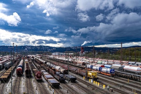 The Hagen-Vorhalle marshalling yard, one of the 9 largest in Germany, is located on the