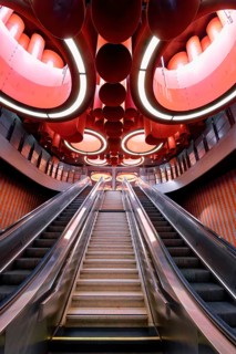 Pannenhuis metro station, Brussels, Brabant, Belgium, Europe