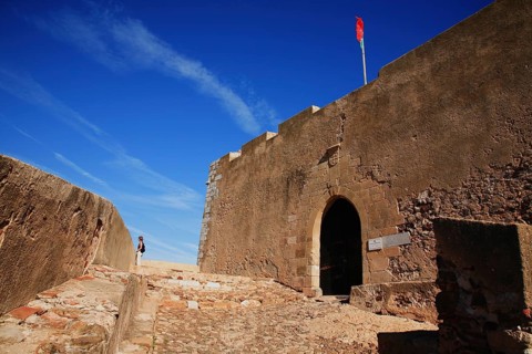 Castle of King Alfonso III in Castro Marim, Algarve, Portugal, Europe