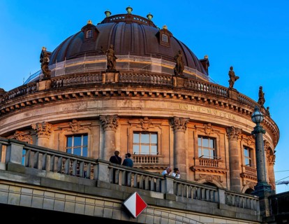 The Bode Museum in the light of the evening sun, Museum Island, Berlin, Germany, Europe