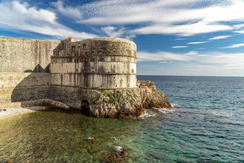 The Bokar Fortress in Dubrovnik, Croatia, Europe