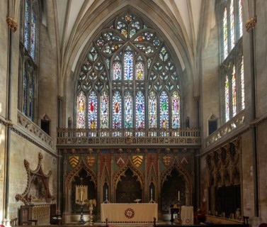 The Lady Chapel inside Bristol cathedral church, Bristol, England, UK