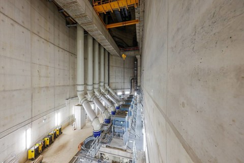 Oberhausen, Ruhr area, North Rhine-Westphalia, Germany - Emscher conversion, new Emscher AKE sewer,