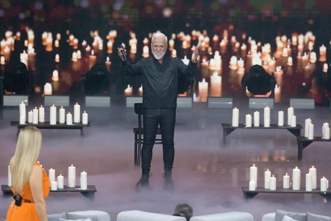 Nino de Angelo at the Beatrice Egli Show in Studio Berlin Adlershof on 08.04.2025. The broadcast