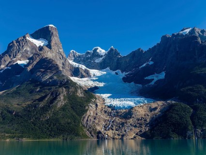 Drive through the Bay of Last Hope to the Balmaceda Glacier, Puerto Natales, Patagonia, Chile,
