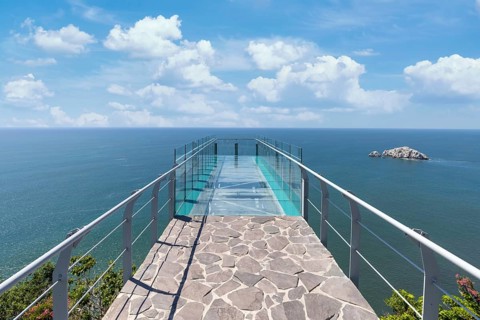 Mexico, views from Mazatlan panoramic skyline lookout Mirador Del Faro and Mirador de Crystal,