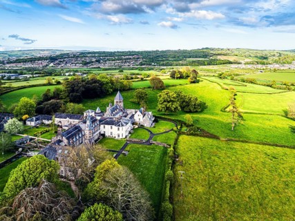 The Priory from a drone, Abbotskerswell Priory, Retirement Village, Abbotskerswell, Newton AbbotThe