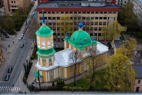 Orthodox Church of St Alexander Nevsky in the Moscow suburb, building from 1825 is one of the