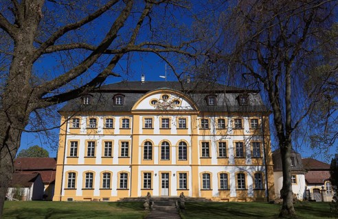 The Jägersburg, former Schönborn hunting lodge, a baroque hunting lodge of the Bamberg