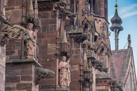 Minster of Our Lady, Old Town, Freiburg im Breisgau, Baden-Württemberg, Germany, Europe
