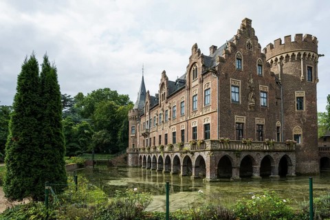 Moated castle, Schloss Paffendorf, Bergheim, Rhine-Erft district, North Rhine-Westphalia, Germany,
