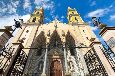 Immaculate Conception Cathedral in Mazatlan historic city center (Centro Historico)
