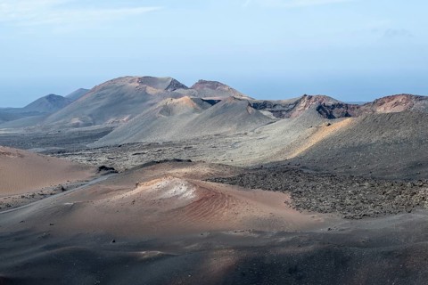Volcanic landscape, Timanfaya National Park, Lanzarote, Canary Islands, Spain, Europe