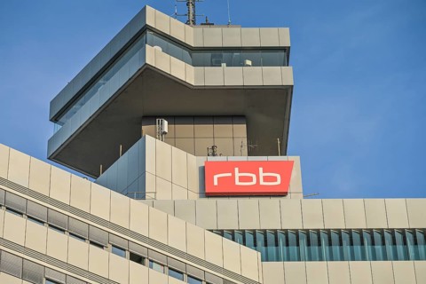 RBB, high-rise building, broadcasting centre, Rundfunk Berlin Brandenburg, Masurenallee,