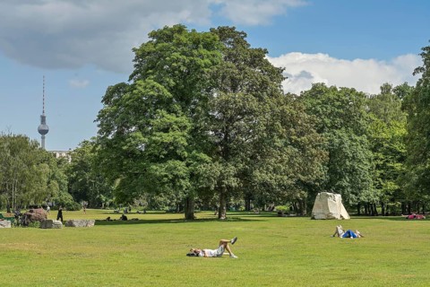 Remains of the Global Stone Project, Großer Tiergarten, Mitte, Berlin, Germany, Europe