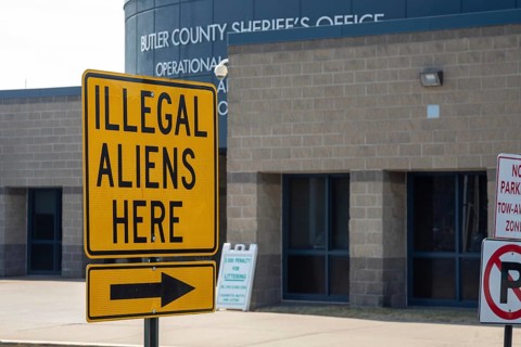 Hamilton, Ohio USA - 13 March 2025 - The Butler County, Ohio Jail, where Sheriff Richard Jones has
