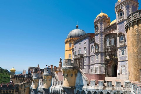 Triton Gate, Portico, Palacio Nacional da Pena, Sintra, Lisboa, Portugal, Europe