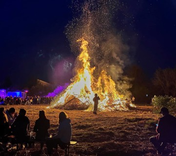 Germany, Schönwalde, 30-03-2024, Easter bonfire at Eichengrund Schönwalde, Europe