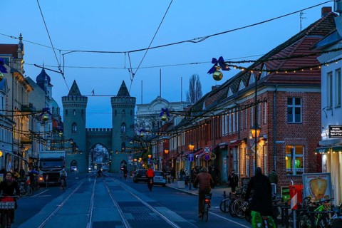 Nauener Tor, Friedrich-Ebert-Straße, Holländisches VIertel, Potsdam, Brandenburg, Germany, Europe