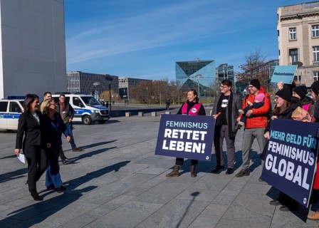 Germany, Berlin, 01.03.2023, Aid organisations welcome feminist strategies, Aid agencies and