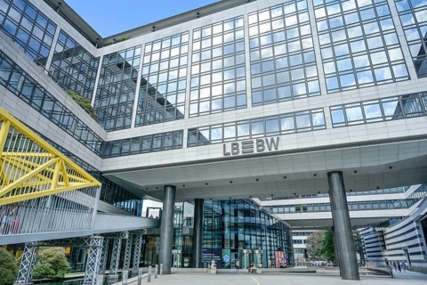 Landesbank Baden-Württemberg, inner courtyard, Am Hbf, Stuttgart, Baden-Württemberg, Germany,