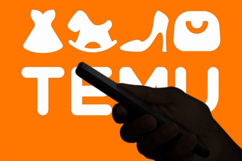 Temu logo online marketplace ecommerce on a smartphone and computer in Stuttgart, Germany.
