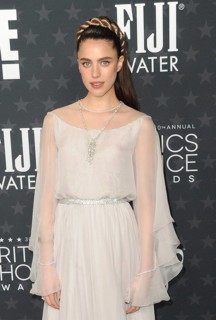 Margaret Qualley at the 30th Annual Critics Choice Awards held at the Barker Hangar in Satna