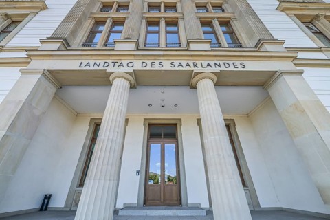 State Parliament of Saarland, Franz-Josef-Röder-Straße, Saarbrücken, Saarland, Germany, Europe