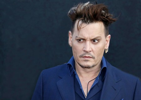 Johnny Depp at the Los Angeles premiere of 'Alice Through The Looking Glass' held at the El Capitan