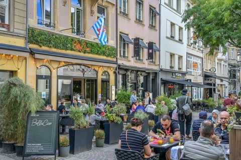 Restaurant at Place d'Armes, Av. Monterey, City of Luxembourg, Grand Duchy of Luxembourg