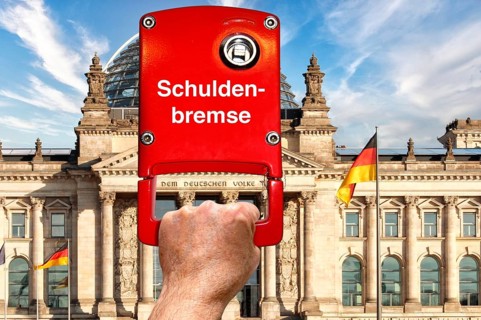 Debt brake, Berlin Reichstag, Berlin, Germany, Europe