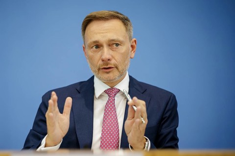 Christian Lindner (FDP), Federal Minister of Finance, presents the 2025 budget at the BPK. Berlin,