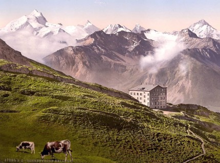 Torrenthorn is a 2998 m high peak in the western Bernese Alps above Leukerbad in Valais in