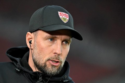 Coach Sebastian Hoeneß VfB Stuttgart Portrait MHPArena, MHP Arena Stuttgart, Baden-Württemberg,