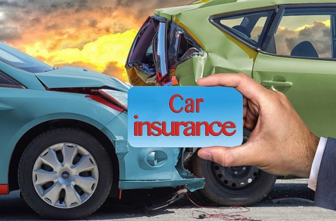 Symbolic image, traffic accident, rear-end collision, car, crash, car insurance, consequential