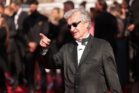 Cannes, France, 25 May 2024: Wim Wenders at the closing ceremony on the red carpet of the Palais