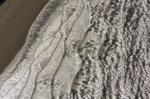 Wave, water, beach, North Sea, Elbe, Schleswig-Holstein, Lower Saxony, Hamburg, aerial view