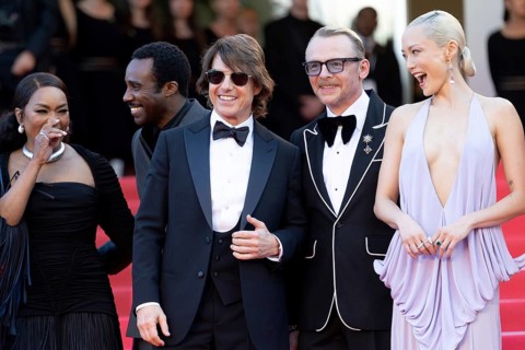 Cannes, France - 14.5.2024: Angela Bassett, Tom Cruise, Simon Pegg and Pom Klementieff during the