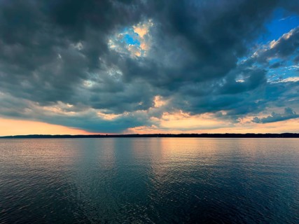 Sunrise at Lake Starnberg, Tutzing, Bavaria, Germany, Europe