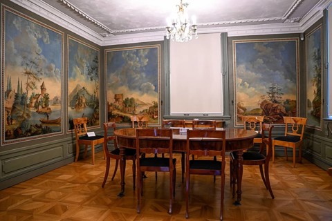 Birthplace of Friedrich Engels, today the Museum of Industrial Culture, interior view, Wuppertal,