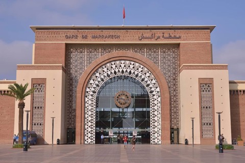 Gare de Marrakech, railway station, Marrakesh, Marrakesh-Tensift-El Haouz region, Morocco, Africa