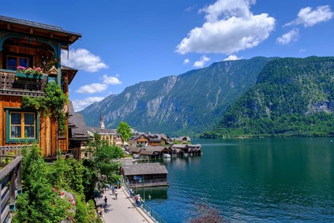 Hallstatt am Hallstätter See, Salzkammergut, Upper Austria, Austria, Europe