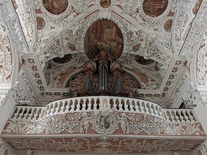 Interior of the collegiate church of Speinshart Monastery, abbey of the Premonstratensian Order,