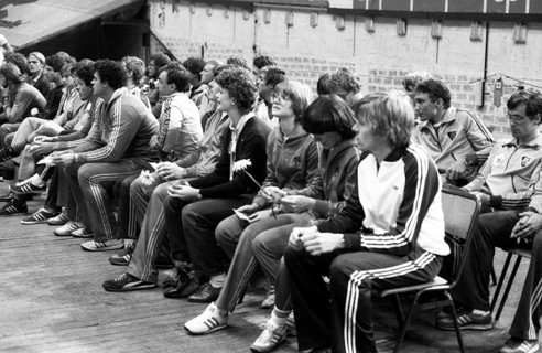 The Yes and No to the 1980 Moscow Olympics brought protesters to the Westfalenhalle on 20.4.1980 in
