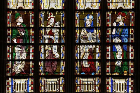 Stained glass windows of the Cathédrale Saint-Étienne, Auxerre, Département Yonne, Region